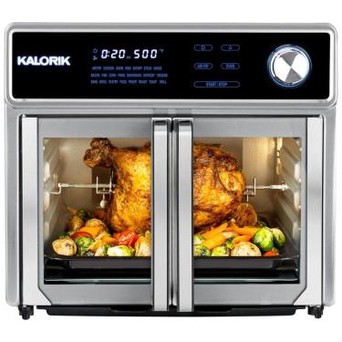 Imagem de Forno Elétrico de Bancada AirFryer, 25L de Capacidade com 22 Funções e 11 Acessórios, 1700W, 110v, KALORIK AFO 47631 SS2, Prateado