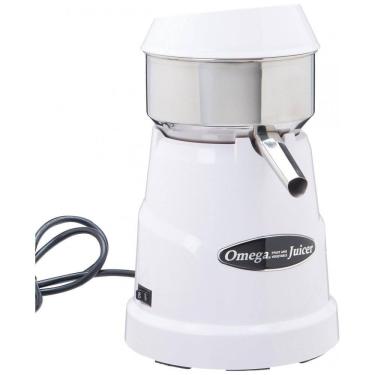 Imagem de Espremedor Elétrico Profissional de Frutas Omega C10W Multifuncional, 110V 120W, Branco