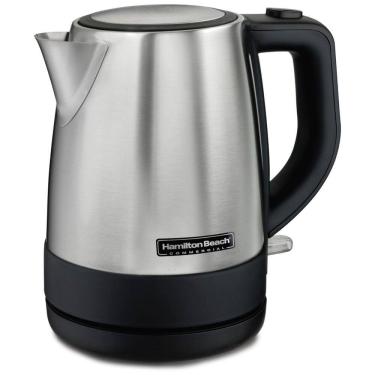 Imagem de Chaleira Elétrica 1L com Proteção de Fervura e Aço Inoxidavel, 110v, HAMILTON BEACH HKE110, Preto
