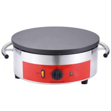 Imagem de Máquina de Crepe Elétrica antiaderente de Aço inoxidável, 1750W, 110v, KOUWO, Prateado