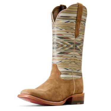 Imagem de ARIAT Bota feminina Frontier Chimayo Western, Dijon Roughout/Mostarda Santa Fé, 10
