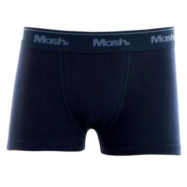 Imagem de Cueca Boxer Infantil Mash Fibra Natural Algodão Original, Azul marinho