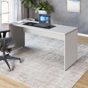 Imagem de Mesa Escrivaninha Escritório 110cm x 70cm Pés Painel F5 - F5 Office G,