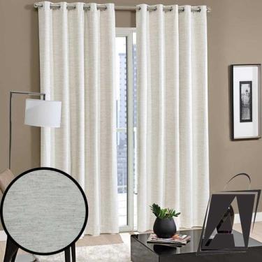 Imagem de Cortina Blackout Em Linho Ilhós Aneliza Dohler 4,00m x 2,60m