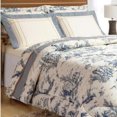 Imagem de Edredom Casal King Size Laurence 100%algodao Estampa Luxuosa - De Luca