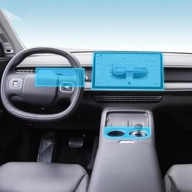 Imagem de LYBQFZ Película protetora de TPU transparente para console central de carro acessórios de filme de reparo antiarranhões PPF, para Xpeng G6 2023-2024