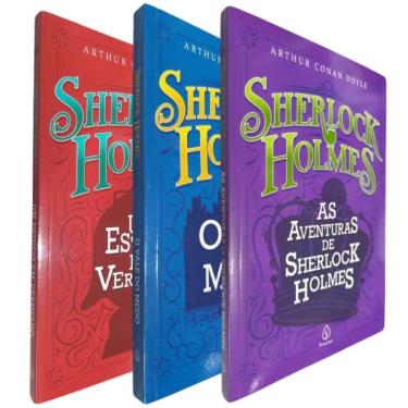 Imagem de 3 Livros Coleção Especial I Sherlock Holmes As Aventuras de Sherlock Holmes O Vale do Medo Um Estudo em Vermelho