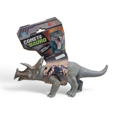 Imagem de Boneco em Vinil Dinossauro Brinquedo Realista Triceratops - Cometa