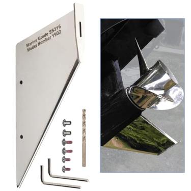 Imagem de Protetor de reparo seguro para barco GlückMarine 27151 serve para Yamaha 150-350 HP Outboard e I/O Stern Drive Marine Models Material Aço inoxidável