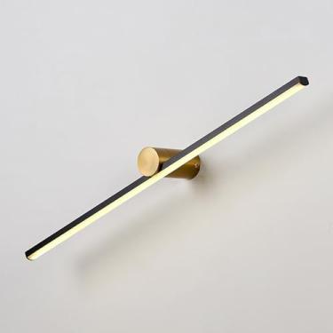 Imagem de HOSETEON Arandela de parede linear de LED minimalista preto ajustável lâmpada de lavagem de parede interior, g luzes de parede de fundo de sala lâmpadas de arandelas longas