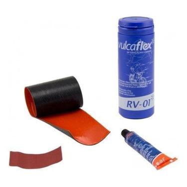 Imagem de Estojo Remendo Reparo Selante Camara De Ar Vulcaflex-Unissex