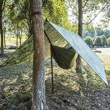 Imagem de Tenda Multifuncional T Tenda T à Prova d'água E Canopy Sun Canopy, Outdoor Churrasco Canopy Sune Tent Waterproof Ground Clotoisture-Proof Mat 300 * 300Cm Com Corda de