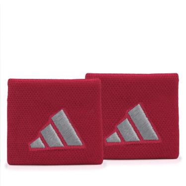 Imagem de Munhequeira Adidas Curta com 02 Unidades Vermelha