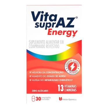 Imagem de Suplemento Vita SuprAZ Energy 30 Cp - União Química - União Quimica
