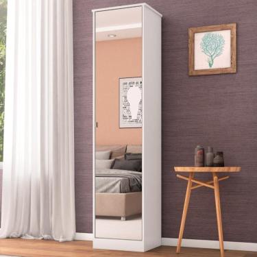 Imagem de Armário Multiuso Sapateira 1 Porta Miami - Branco Branco