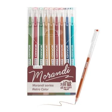 Imagem de Conjunto de 9 canetas de gel coloridas, ponta fina de 0,5 mm para papel preto e papel branco, canetas para diário, livros de colorir para adultos, Bíblia, desenho, anotações, materiais de arte e