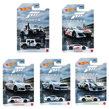 Imagem de Hot Wheels Forza Motorsports 2021 Complete Set of 5 with Porsche Audi Shelby and More
