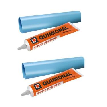 Imagem de 2Un Kit Cola Vinil para reparos em Piscinas de vinil. Cola e tira de r