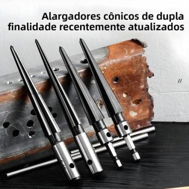 Imagem de Alargador Cônico Ajustável 3-13mm 5-16mm Portátil Para Madeira Metal P