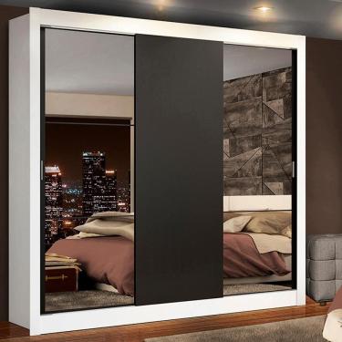 Imagem de Guarda-roupa Casal Lyon Plus 3 Portas Correr Espelhos