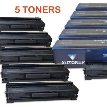 Imagem de Combo 5 toners compatíveis com samsung mlt-d101s  ml2160 ml2161 ml2165