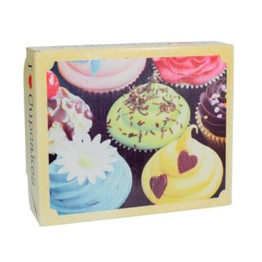 Imagem de Embalagem Offset para Cupcake 41x34x9cm – Kit com 25 Unidades