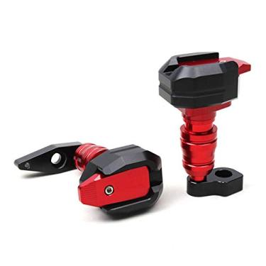 Imagem de Acc-Creativity Motocicleta CNC Alumínio Motor Crash Guard Case Frame Sliders Protector Proteção contra quedas Compatível com Kawasaki ER-4F Ninja650 ER6F ER6N 12-16 (Vermelho)