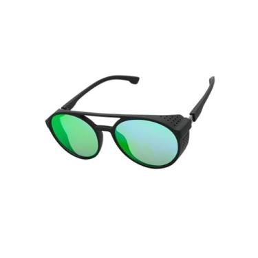 Imagem de Óculos de Sol Redondo Steampunk Retrô Vintage Premium Proteção UV400 em Acetato Italiano Estilo Clássico Moderno Unissex Masculino Feminino - Modelo Floripa - Cacife Brand (Camaleão Espelhado)