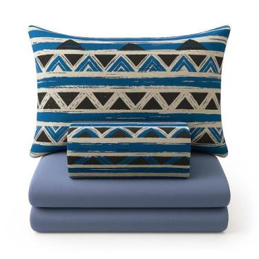 Imagem de Jogo de Lençol Cama Solteiro C/Elástico Percal - Callandra, G