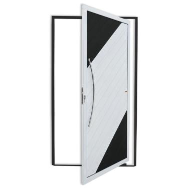 Imagem de Porta Pivotante Lambril Savana Com Puxador Super 210cm X 120cm Brimak Mix Preto
