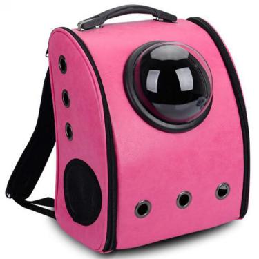 Imagem de Mochila Astronauta Pet Gato Cachorro Rosa Lorben GT687P
