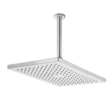 Imagem de Chuveiro Com Tubo De Teto Retângular 360x240 Mm Rainsense Roca Cromado