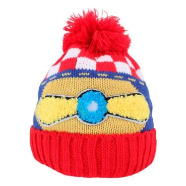 Imagem de Touca Gorro Infantil Vermelha Aviador Colorida Tamanho único