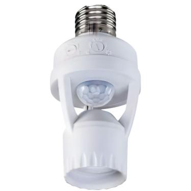 Imagem de Sensor De Presença Com Fotocélula Para Lâmpada E27 Economize Energia Com Detecção De Movimento E Luz Ambiente