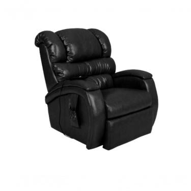 Imagem de Poltrona Cadeira Reclinável Imperial Para Idoso Motorizada Courissimo Com Massageador Gravidade Zero Preto