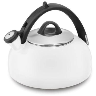 Imagem de Chaleira de Chá Cuisinart CTK-EOS2W de 2 Litros com Apito – Design Elegante em Porcelan...