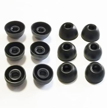 Imagem de Mijusun Ponteiras De Silicone Para Fones Ouvido Beats Fit Pro, Substituição Pro/Beats Studio Buds, 6 Pares, Lms, Preto