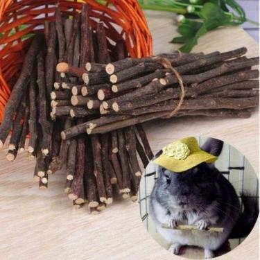 Imagem de Galhos de Amora Natural para Aves e Roedores como Coelho Hamster Chinc