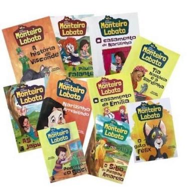 Imagem de Box Com 10 Livros - Coleção Trenzinho - Monteiro Lobato - Pe Da Letra