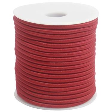 Imagem de ZHFMLY Cordão Elástico Marrom De 1/8" Para Costura, Corda Redonda 55 Pés E 3 Mm, Laços Cabelo, Tira Fina, Linha Elástica Roupas, Chaveiro, Artesanato Materiais Projetos Diy (Zh184)