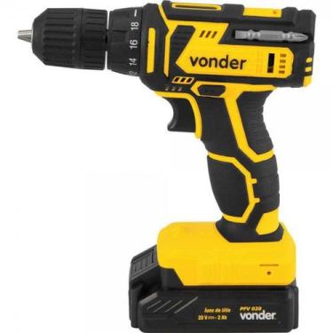 Imagem de Parafusadeira furadeira bateria 20v pfv020 bivolt vonder