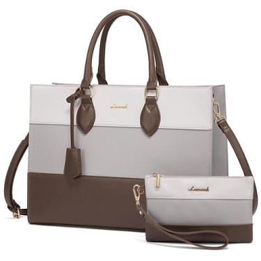 Imagem de Sacola para laptop LOVEVOOK para mulheres com bolsa embreagem