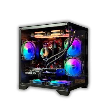 Imagem de PC Gamer Ryzen 7 5700X | RTX 5060 8GB | 32GB RAM | SSD 1TB | Water Cooler 240mm | Windows 11 Pro | Sleeved Full Black Premium