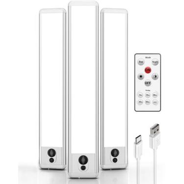 Imagem de Under Cabinet Lights EZVALO LED Closet 5700K com controle remoto de 3 