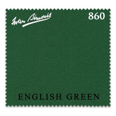 Imagem de Toalha de mesa de bilhar Simonis 860 - trilhos pré-cortados - Revendedor autorizado (verde inglês, 2 m)