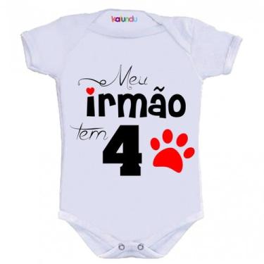 Imagem de Body Divertido - Irmão Tem 4 Patas - KALUNDU KIDS, G