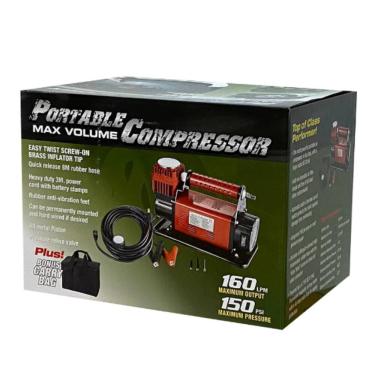 Imagem de Compressor De Ar Automotivo Tronos Tr127 Pistao 60mm 160l 150psi 12v
