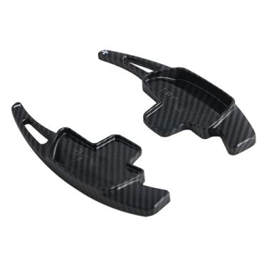 Imagem de HIBEYO Extensor de pá de mudança de carro adequado para Mercedes-Benz A B C E S Class CLA CLS SL SLC GLA GLC GLS G-Class GLB V-Class Vito ABS Plastic Steering Paddle Extension-Pattern Preto