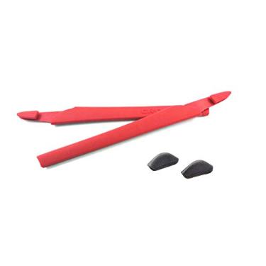 Imagem de NicelyFit Meias de substituição para orelha Temple para armação de vidro Oakley Crosslink, vermelha com almofadas de nariz, Crosslink