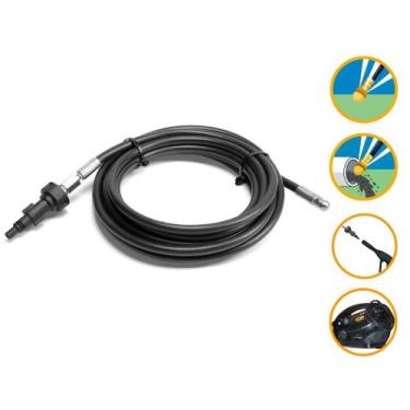 Imagem de Mangueira Nylon Desentupidora 6mt Lavor WP Black Lavadora